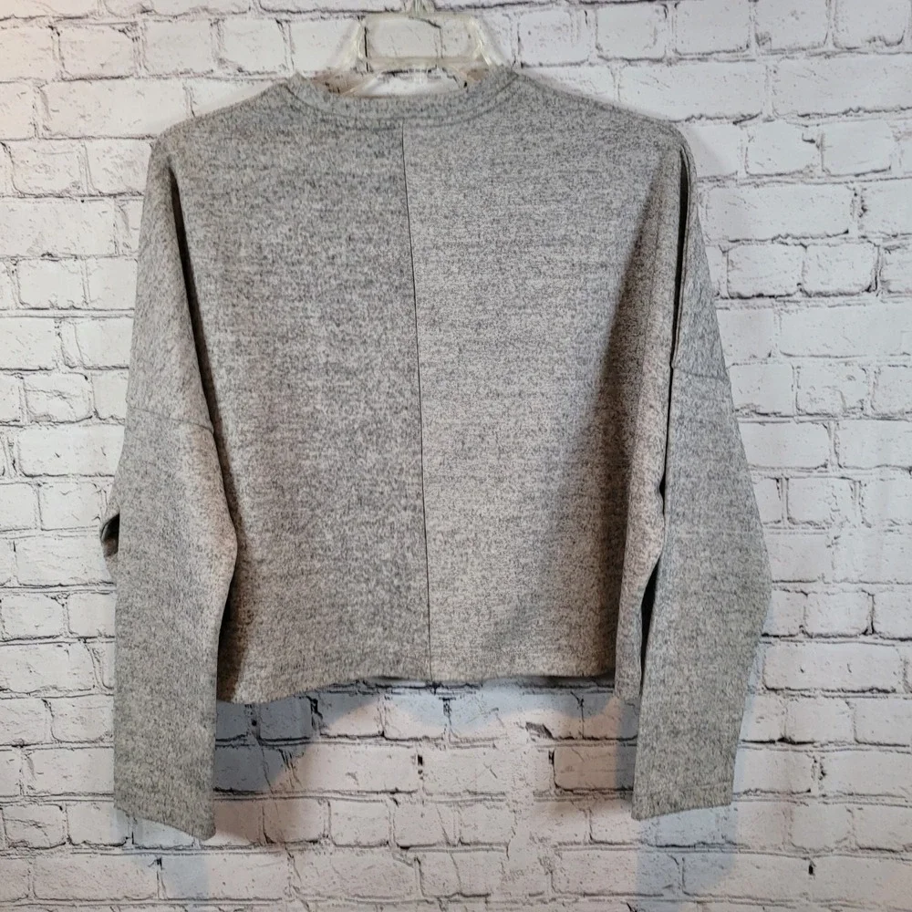 Vineyard Vines Sweater Size Large Womens Gray Long Sleeve Crop Pullover‎